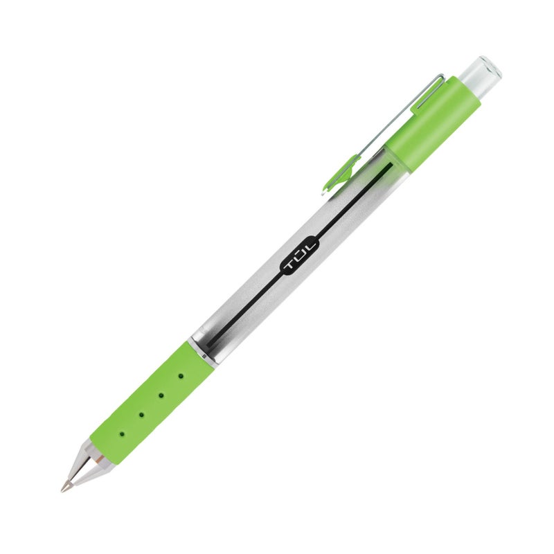 TUL Retractable Gel Pens, Bullet Point, 0.7 mm, Gray Barrel, Assorted Bright Ink Colors, Pack Of 8 - Image 3